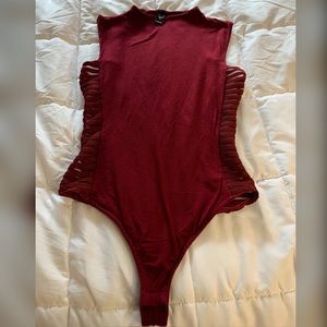 Burgundy Bodysuit